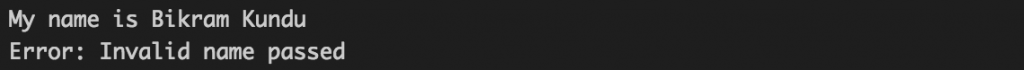 Console Output