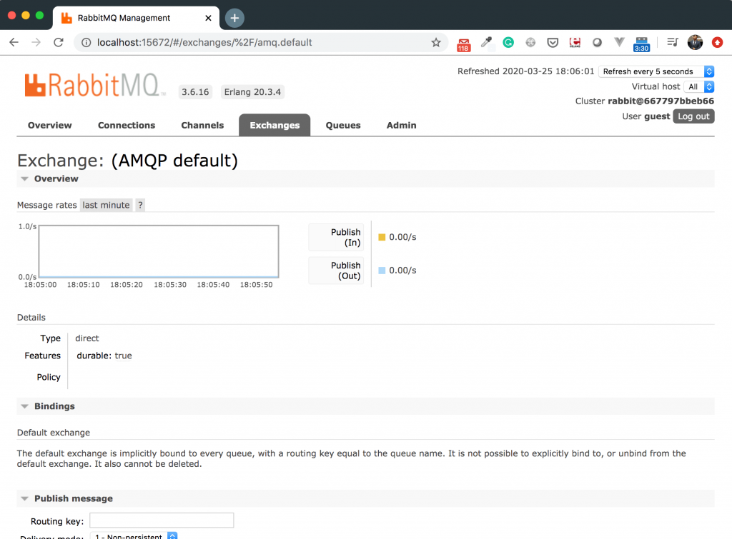 Default Exchange in RabbitMQ